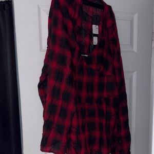 Red and Black Plaid Shirt